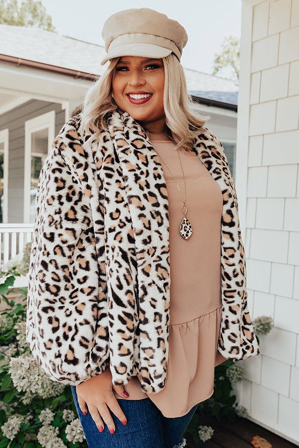 Meet Me In Times Square Plush Coat   Curves Image - 5