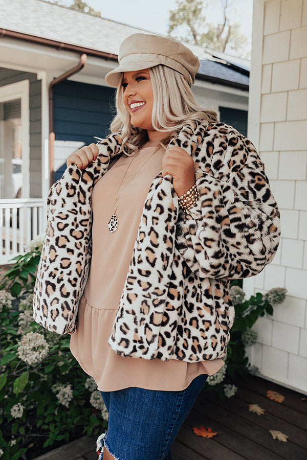 Meet Me In Times Square Plush Coat   Curves Image - 3