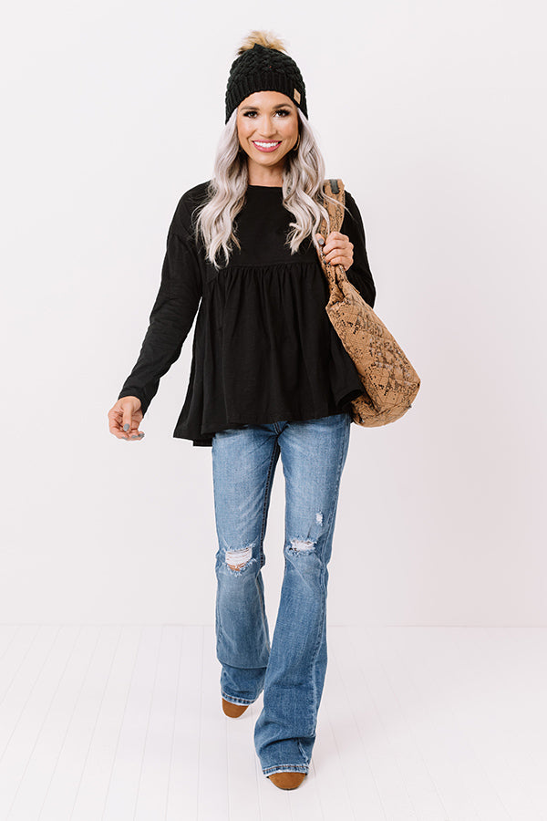 Play For Keeps Shift Top In Black Image - 2