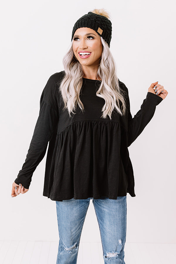 Play For Keeps Shift Top In Black Image - 1