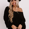 Aspen All Over Knit Sweater In Black Image - 1