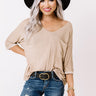 Off The Clock Shift Top In Iced Latte Image - 1