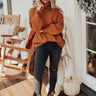 Chilly Vibes Knit Sweater In Pumpkin Image - 1