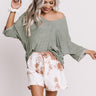 Off The Clock Shift Top In Pear Image - 1