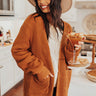Fall Hike Knit Cardigan In Pumpkin Image - 1