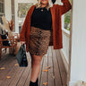 Snug A Little Closer Popcorn Knit Cardigan In Pumpkin Curves Image - 1