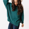 Full Of Warmth Tunic Sweater In Teal Image - 1