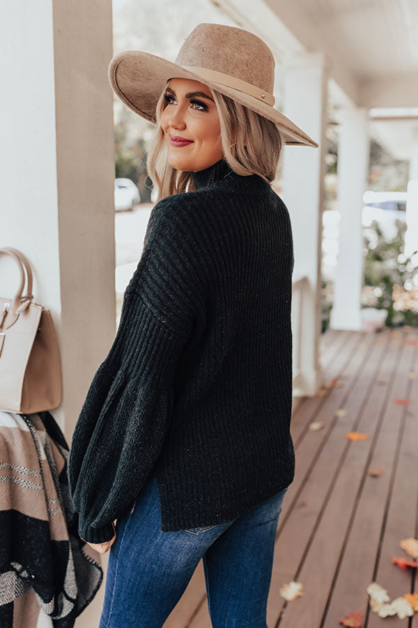 Pumpkin Season Sweater In Black Image - 4