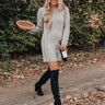 Peak Season Sweater Dress In Grey Image - 1