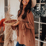 Winter Weather Shift Top In Camel Image - 1