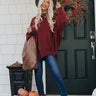 Full Of Warmth Tunic Sweater In Aurora Red Image - 1