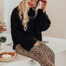 Windchill Cable Knit Sweater In Black Image - 1