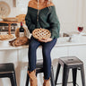 Aspen All Over Knit Sweater In Hunter Green Image - 1