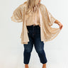 Brilliant Luster Sequin Cardigan In Gold Curves Image - 1