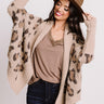 Most Valuable Layer Leopard Cardigan In Mocha Image - 1