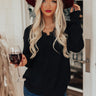 Running On Coffee Knit Sweater In Black Image - 1