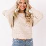 Code Word Cute Knit Sweater In Birch Image - 1