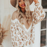 Spotted In Aspen Knit Sweater In Mocha Image - 1