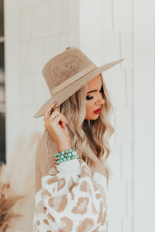 Hidden Trail Wool Fedora in Taupe