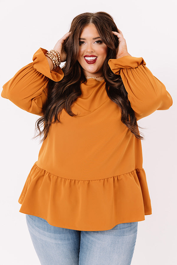 Style Diary Shift Top In Golden Honey   Curves Image - 1