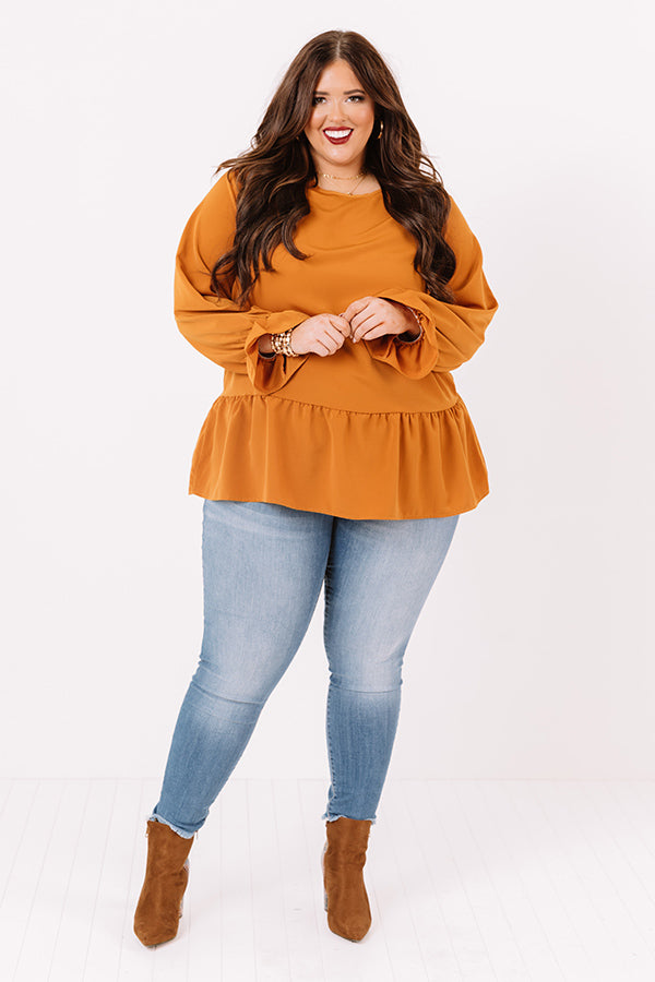 Style Diary Shift Top In Golden Honey   Curves Image - 2