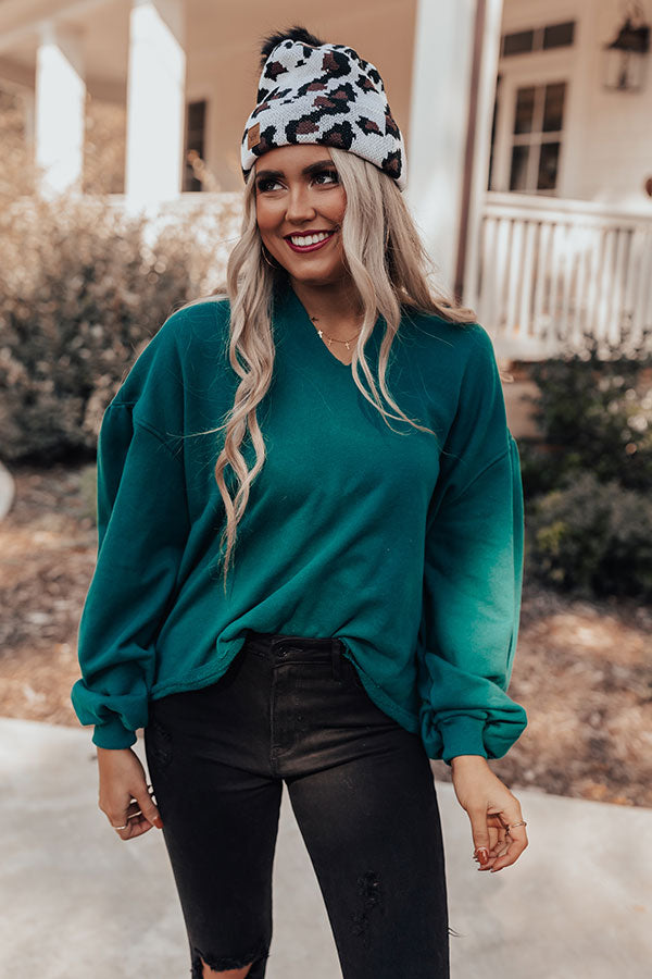 Lodge Party Hoodie In Hunter Green Image - 3