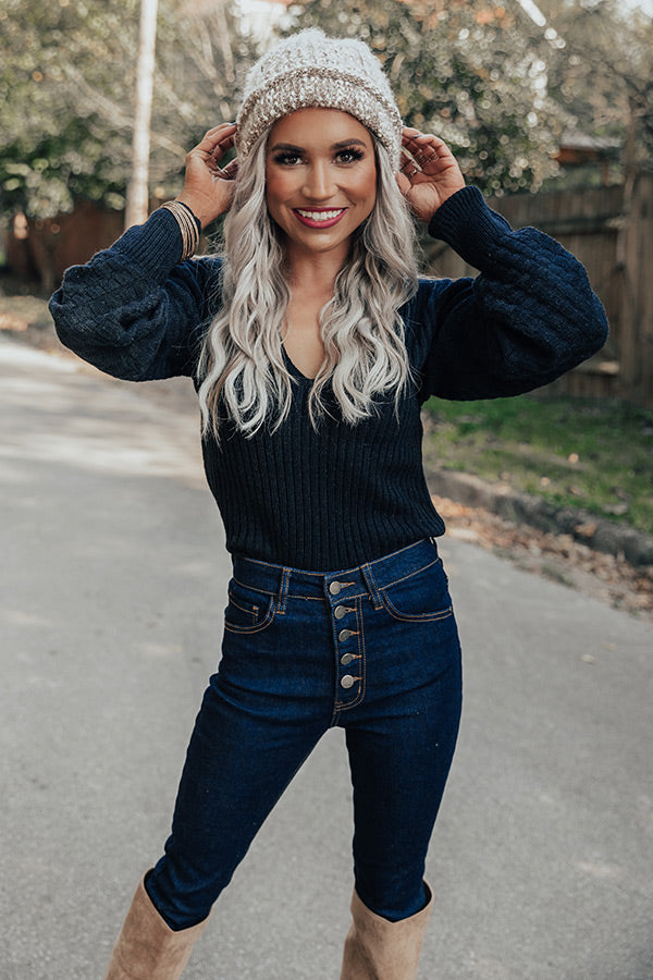 Saturday Social Ribbed Sweater Image - 2