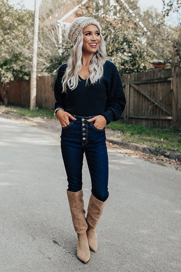 Saturday Social Ribbed Sweater Image - 1