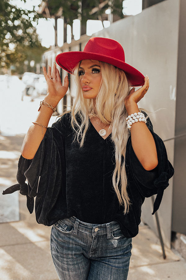 Brunch Babe Felt Fedora In Wine Image - 5