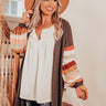Hayride Happiness Cardigan In Charcoal Image - 1