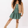 Vermont Views Babydoll Dress In Green Image - 1