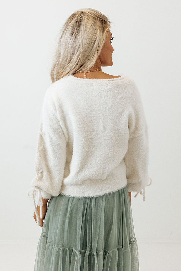 Undercover Kisses Ultra Soft Sweater In Ivory Image - 5