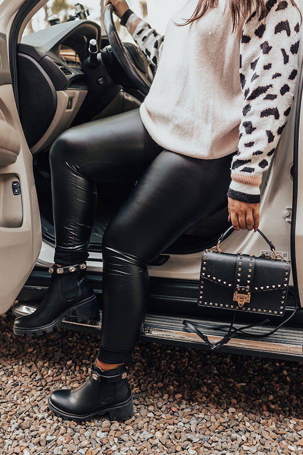 The Milan High Waist Faux Leather Legging  Curves Image - 1