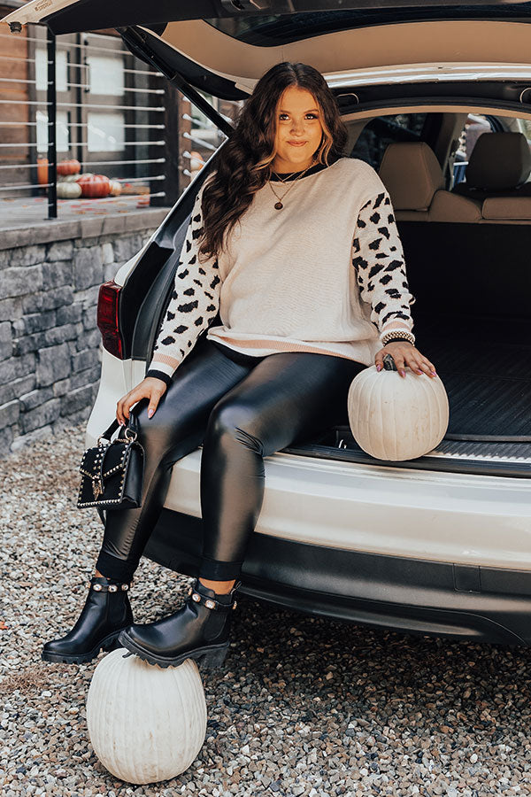 The Milan High Waist Faux Leather Legging  Curves Image - 5