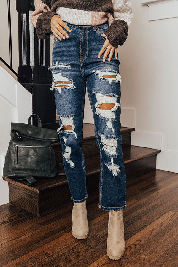 The Venice High Waist Distressed Jean
