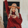 Prosecco Pick Me Up Knit Sweater In Scarlet Image - 1