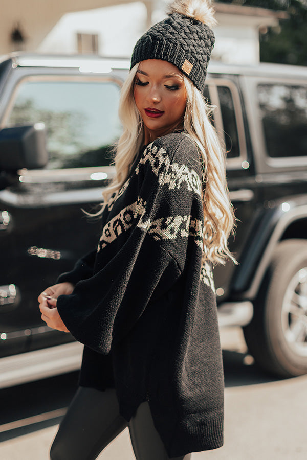 Make Your Mark Knit Sweater In Black Image - 4