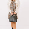 Cinnamon And Spice Plaid Babydoll Dress In Iced Latte   Curves Image - 1