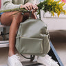 Milan Magic Faux Leather Backpack In Pear Image - 1