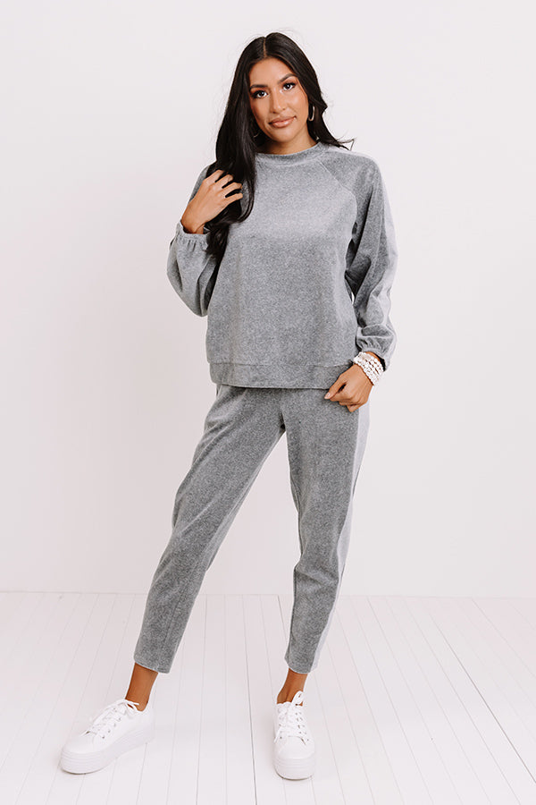 Cozy Queen Velour Sweatshirt Image - 2
