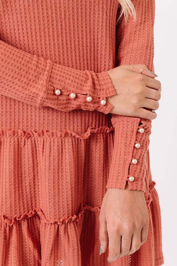Still Charming Waffle Knit Dress Image - 2