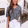 The Lucky One Babydoll Top In Black Image - 1