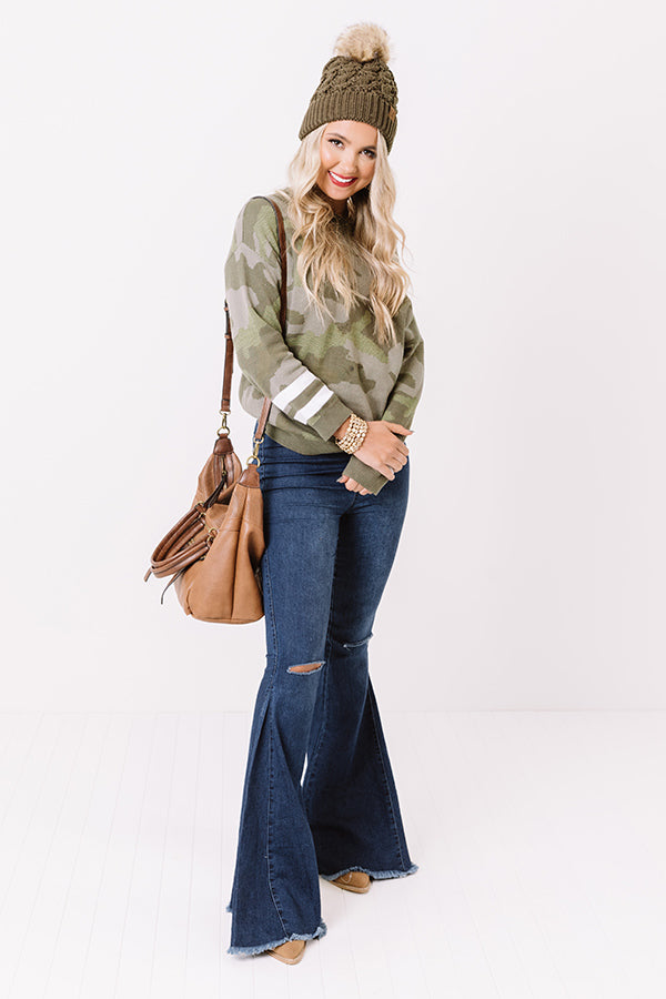 Our Spot Camo Sweater Image - 2