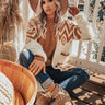 Snuggles On Repeat Cardigan In Camel Image - 1