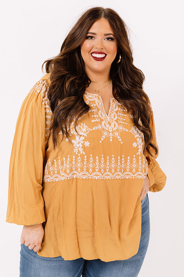 Pretty Days Ahead Embroidered Top  Curves Image - 2