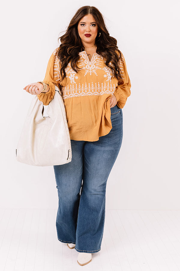Pretty Days Ahead Embroidered Top  Curves Image - 1