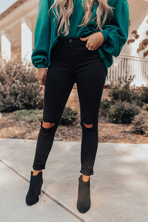 The Olandra High Waist Distressed Skinny Image - 2
