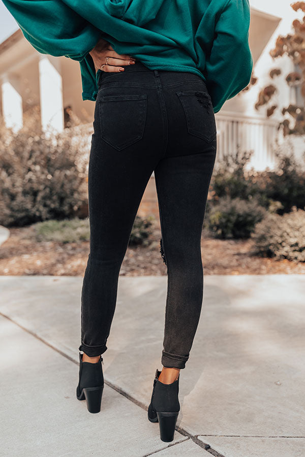 The Olandra High Waist Distressed Skinny Image - 4