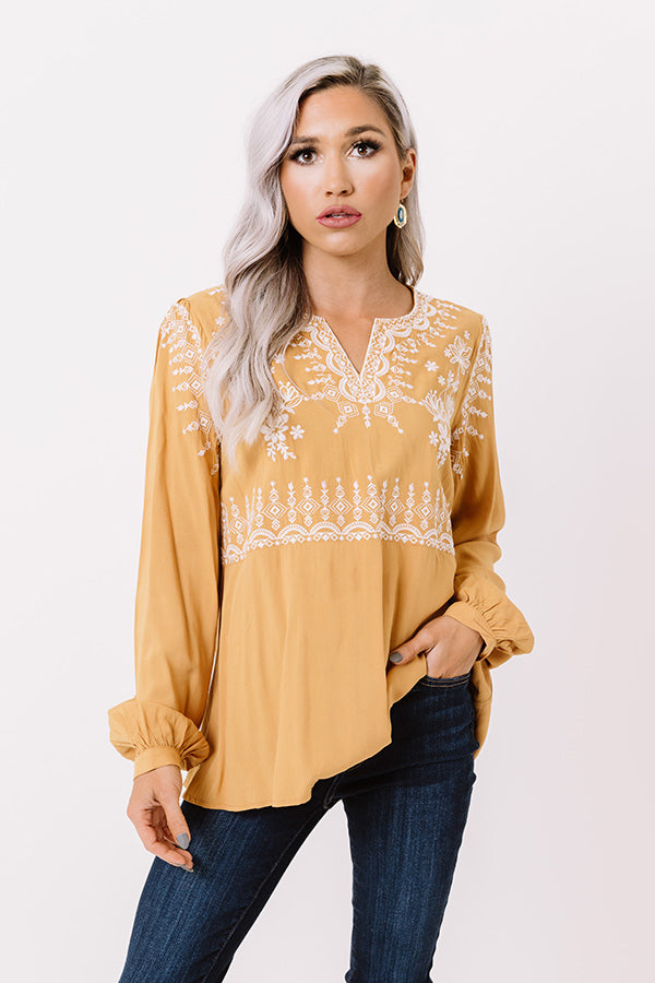 Pretty Days Ahead Embroidered Top Image - 1