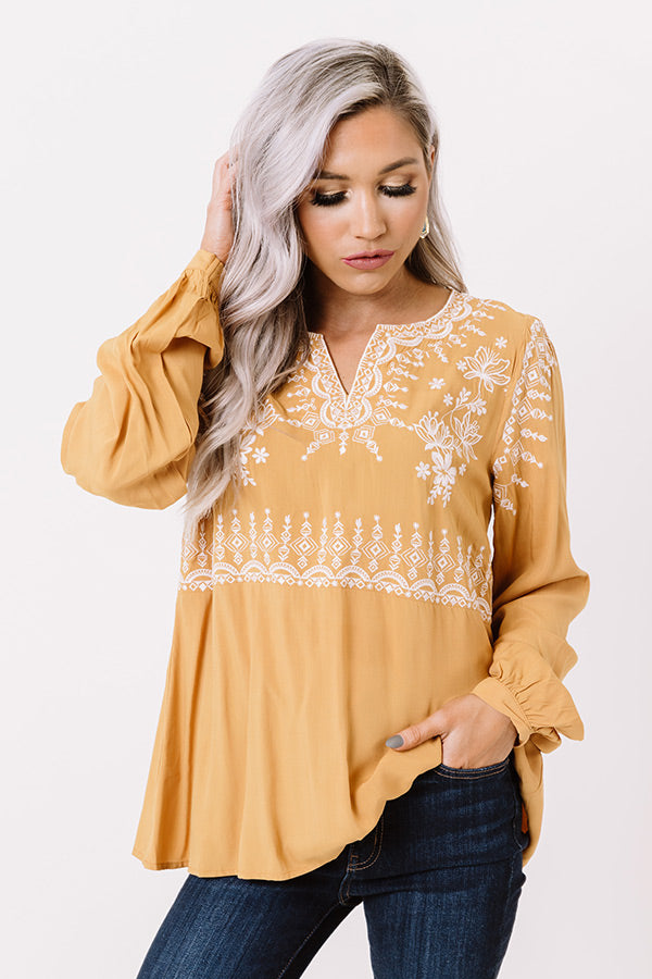 Pretty Days Ahead Embroidered Top Image - 3